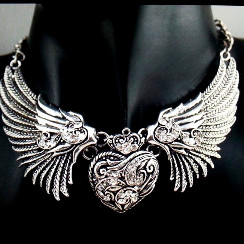 Angel winged necklace custom